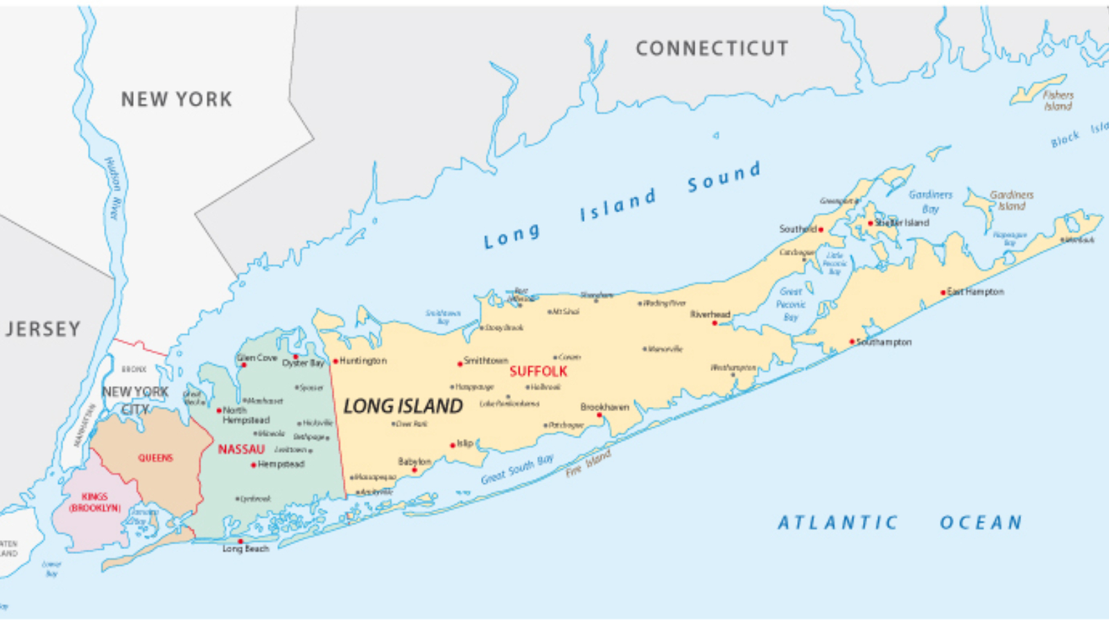 Towns in Suffolk County - 🏆 COMPLETE List of Suffolk County Towns ...