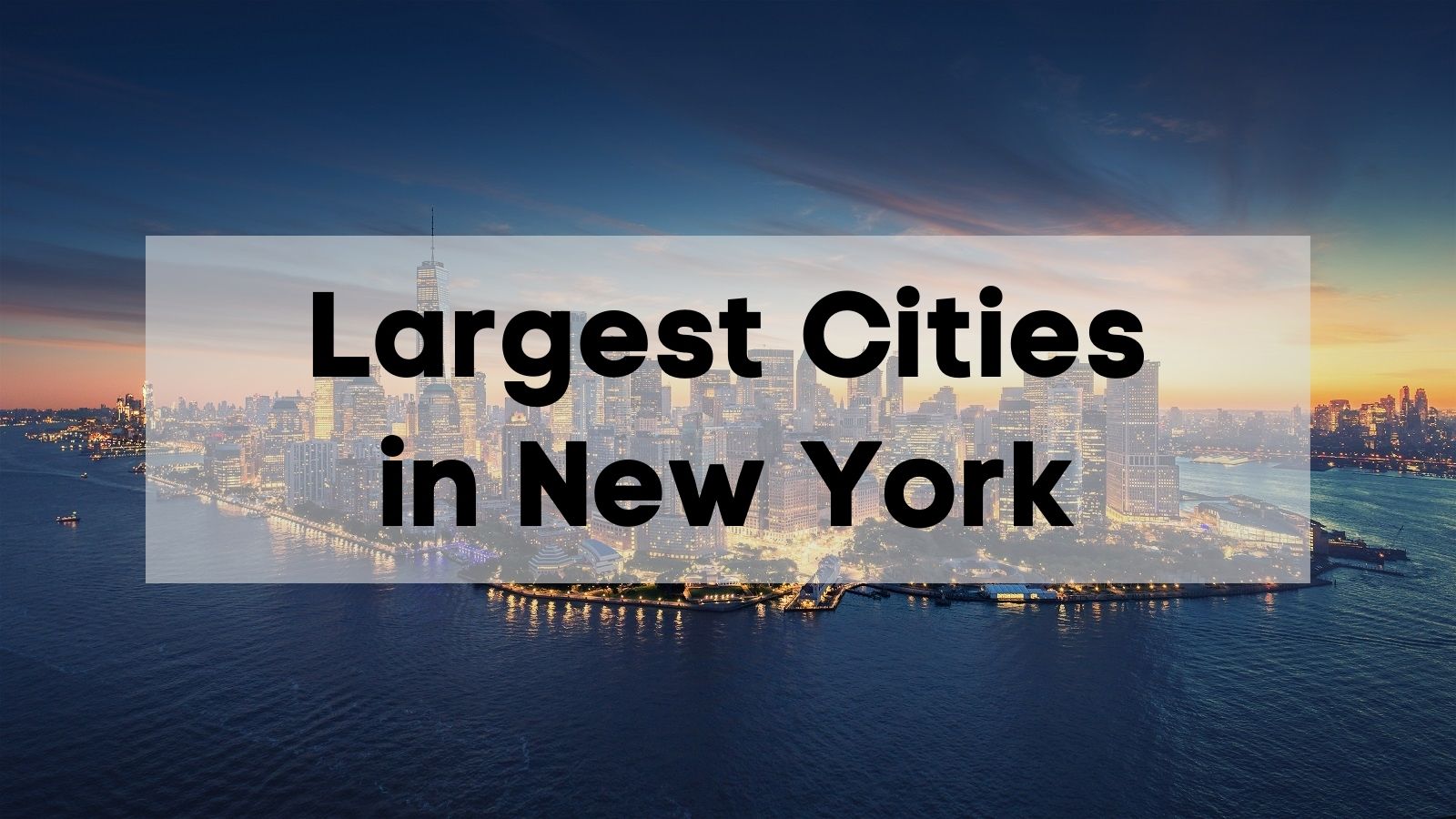 Largest Cities In New York 🍎 New York Cities By Population {data Stats Info}